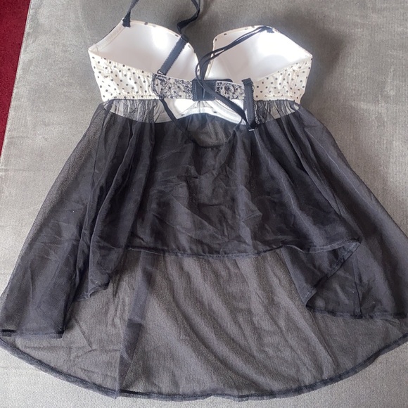 Victoria's Secret bra with sheer negligee draping. Gorgeous and sweet! - Picture 3 of 5